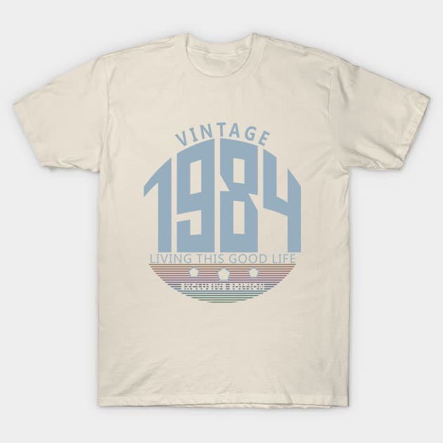 36th Birthday T-Shirt - Vintage 1984 T-Shirt by Reshartinc